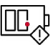 Icon of battery alert