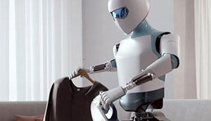 Drone view of a wind farm