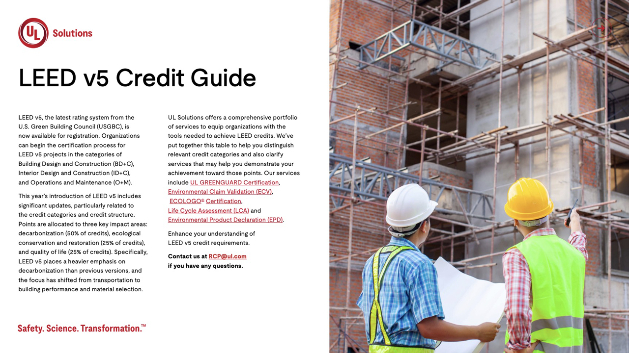 LEED V5 Credit Guide